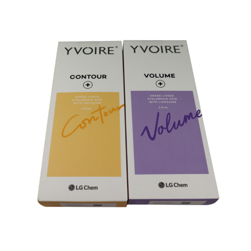 Yvoire Volume Plus contour Syringe Ha Injectable Cross Linked Dermal Filler anti aging
